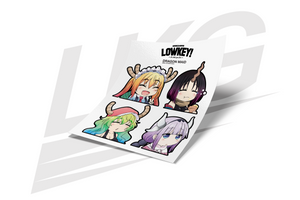 SMOL DRAGON MAID PEEKERS - 4 PACK