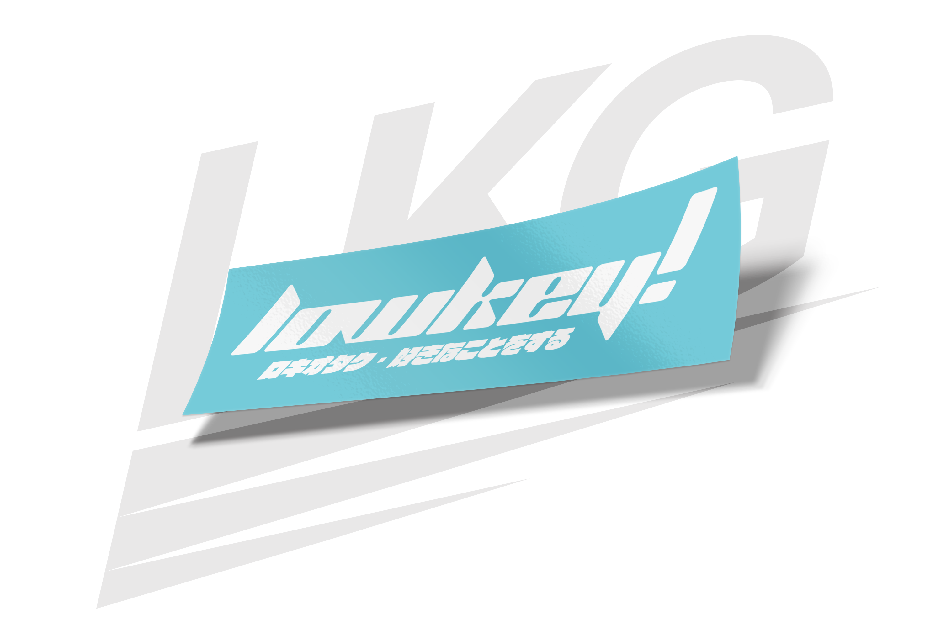 LOWKEY! TEAM LOGO V5 DECAL - WHITE