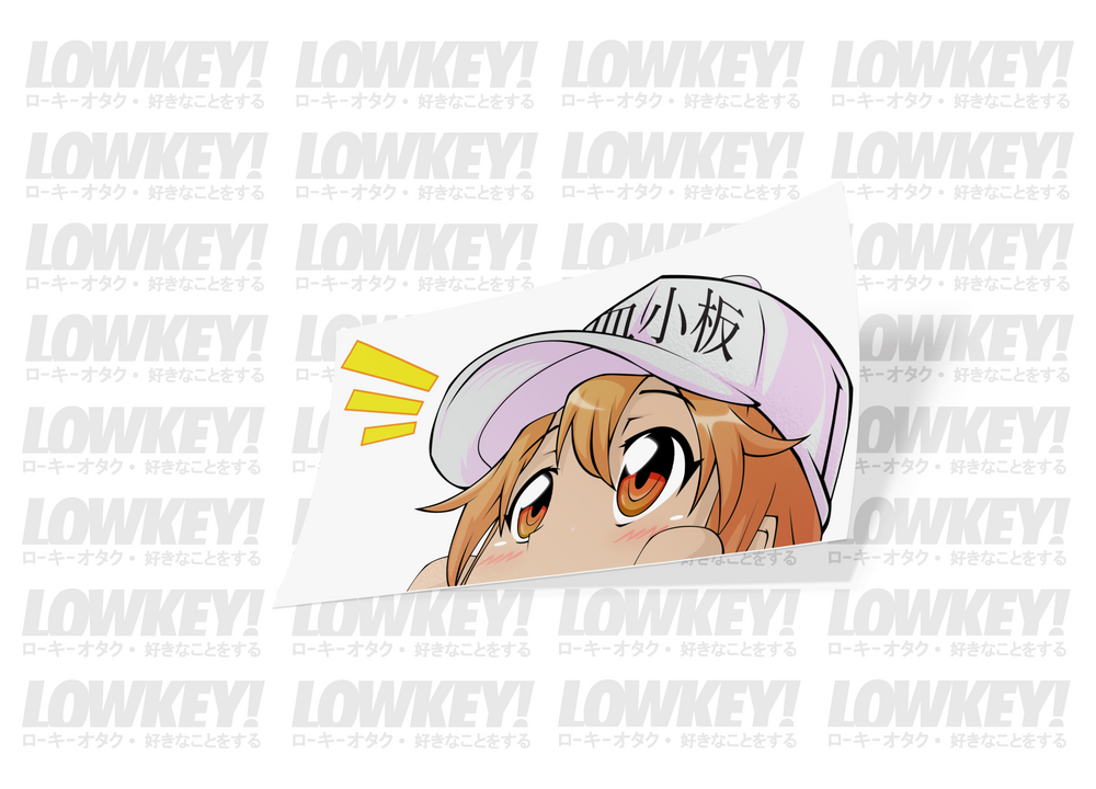 PEEKING PLATELET-CHAN - DIE CUT
