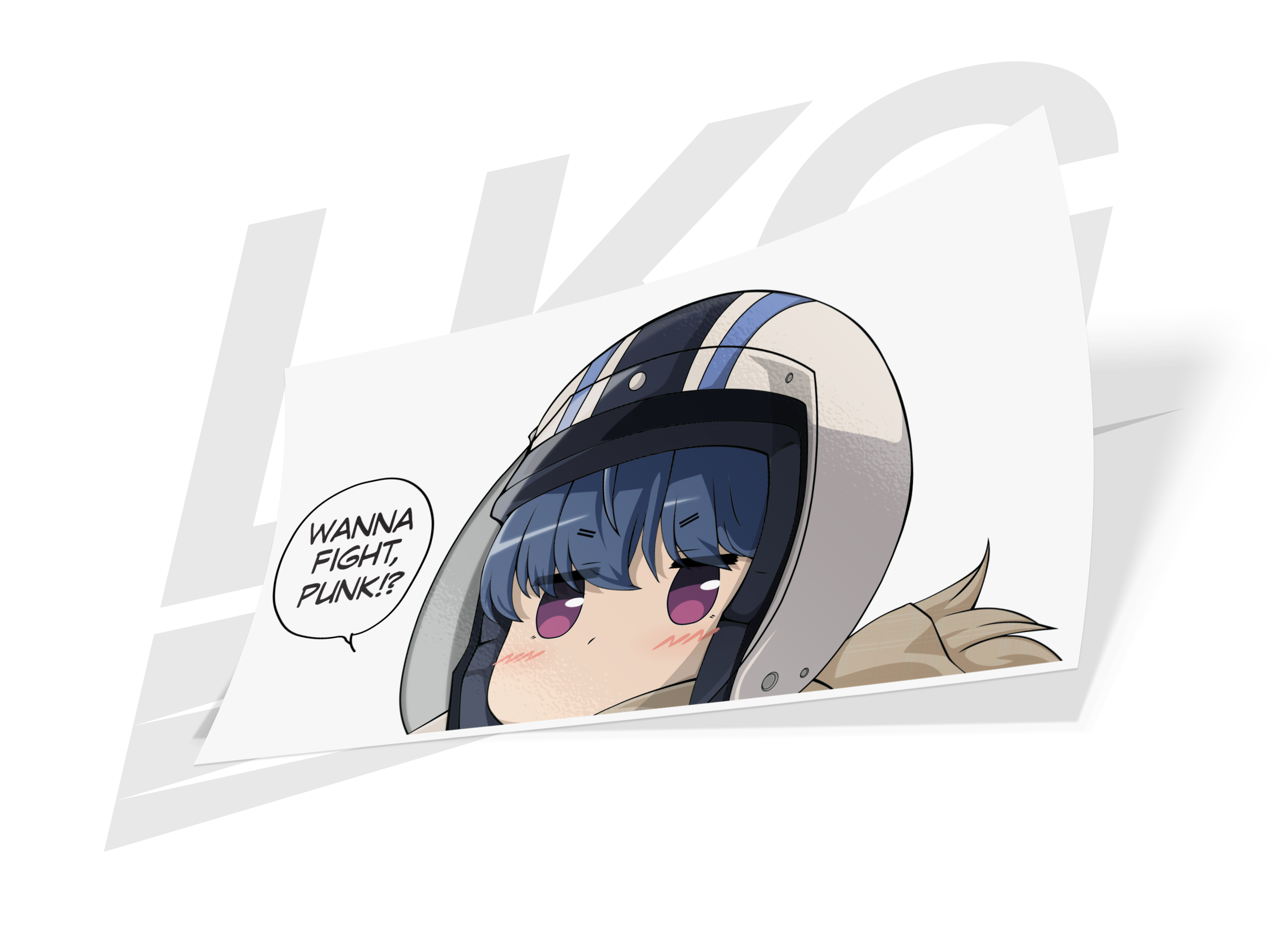 PEEKING SHIMARIN (YURUCAMP) DIE CUT