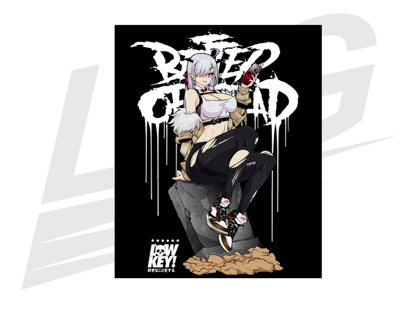 LIMITED EDITION ART PRINT - LOWKEY!"BETTER OFF DEAD" VAMPIRE GIRL PRINT