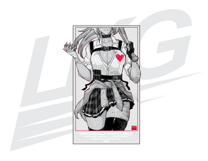 LOWKEY! "EMOTIONALLY UNAVAILABLE" - DIE CUT (BLACK & WHITE)