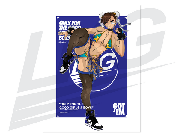 LIMITED EDITION ART PRINT - SWIMSUIT CHUN-LI "OFGGB" PRINT