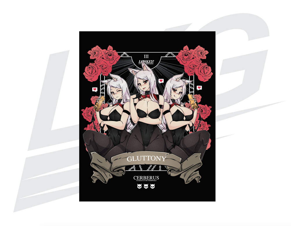 LIMITED EDITION ART PRINT - LOWKEY! "GLUTTONY X CERBERUS" PRINT