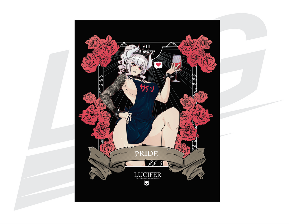 LIMITED EDITION ART PRINT - LOWKEY! "PRIDE X LUCIFER" PRINT - NAKED APRON EDITION