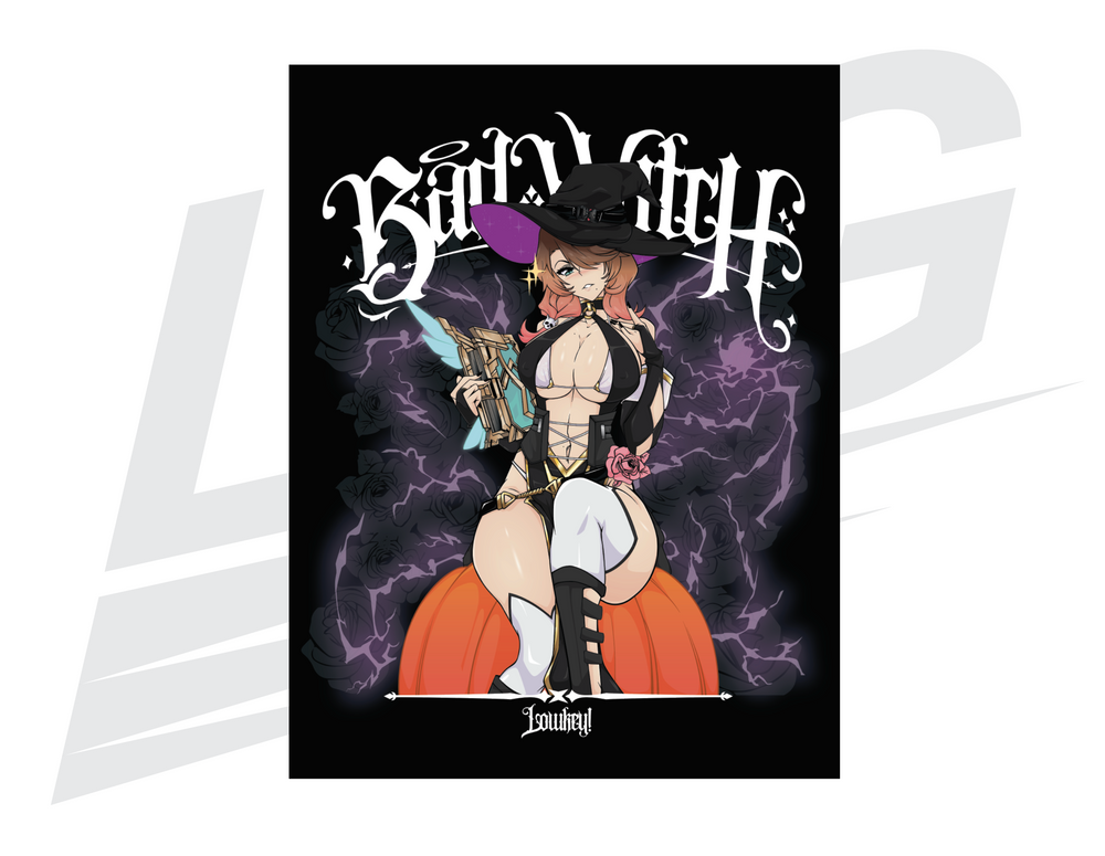 LIMITED EDITION ART PRINT - LOWKEY! "BAD WITCH" LISA X SERILA PRINT