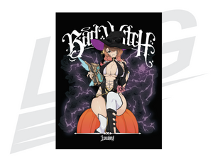 LIMITED EDITION ART PRINT - LOWKEY! "BAD WITCH" LISA X SERILA PRINT