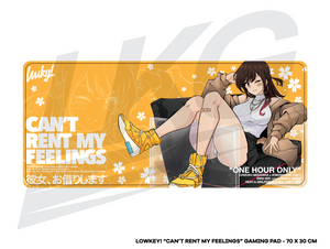 LOWKEY! "CAN'T RENT MY FEELINGS" GAMING MOUSE PAD