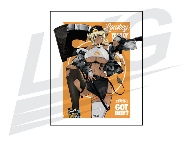 LIMITED EDITION ART PRINT - LOWKEY! YEAR OF THE OX "NIKU-TANK" PRINT