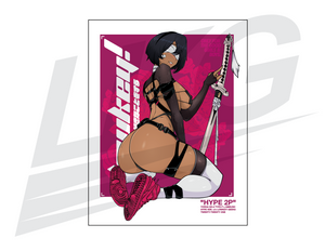 LIMITED EDITION ART PRINT - LOWKEY! "HYPE 2P" PRINT