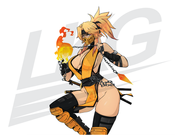 LOWKEY! "AKARI X SCORPION" KOMBAT DIE CUT