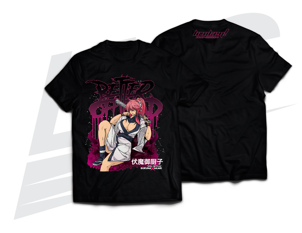 LOWKEY! "SUKUNA X AKARI" TEE - BLACK