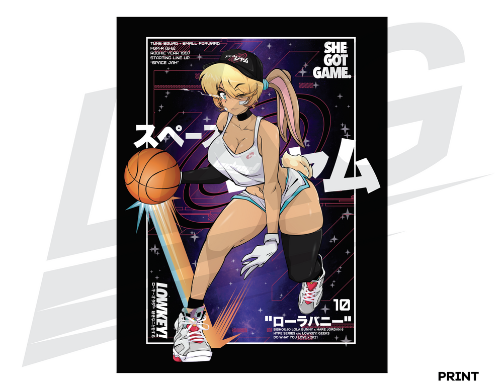 LIMITED EDITION ART PRINT - LOWKEY! "LOLA BUNNY" BISHOUJO PRINT