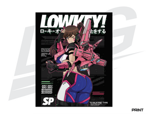 LIMITED EDITION ART PRINT - LOWKEY! "D.VALKYRIE" PRINT