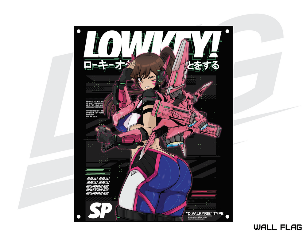 LOWKEY! "D.VALKYRIE" WALL FLAG