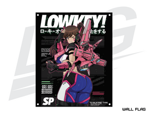 LOWKEY! "D.VALKYRIE" WALL FLAG