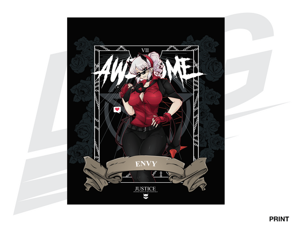 LIMITED EDITION ART PRINT - LOWKEY! "ENVY X JUSTICE" PRINT