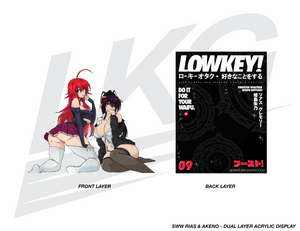 LOWKEY! SWW RIAS & AKENO ACRYLIC DISPLAY - DUAL LAYER