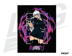 LIMITED EDITION ART PRINT - LOWKEY! "LIMITLESS" AKARI X GOJO PRINT