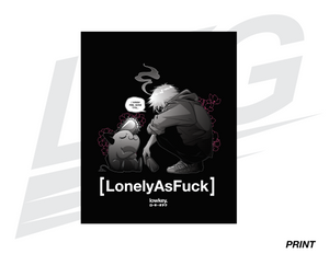 LIMITED EDITION ART PRINT - LOWKEY! "SADBOI DENJI X POCHITA" PRINT