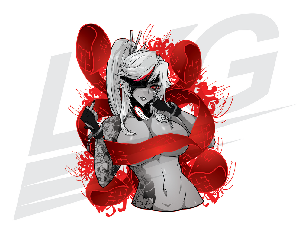 LOWKEY! "GHOUL AKARI" DIE CUT - OIL SLICK