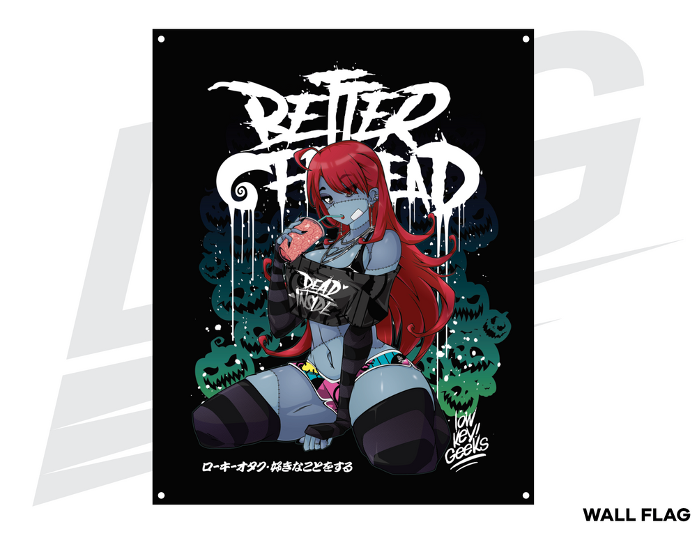 LOWKEY! "NIGHTMARE X ZOMBAE" SALLY CW WALL FLAG