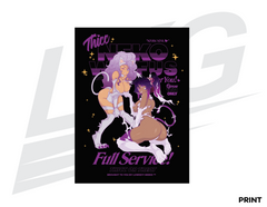 LIMITED EDITION ART PRINT - LOWKEY! "THICC NEKO WAIFUS NEAR U"PRINT