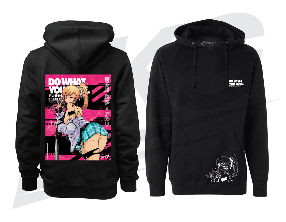 LOWKEY! "SWW MARIN X AKARI" HOODIE - BLACK