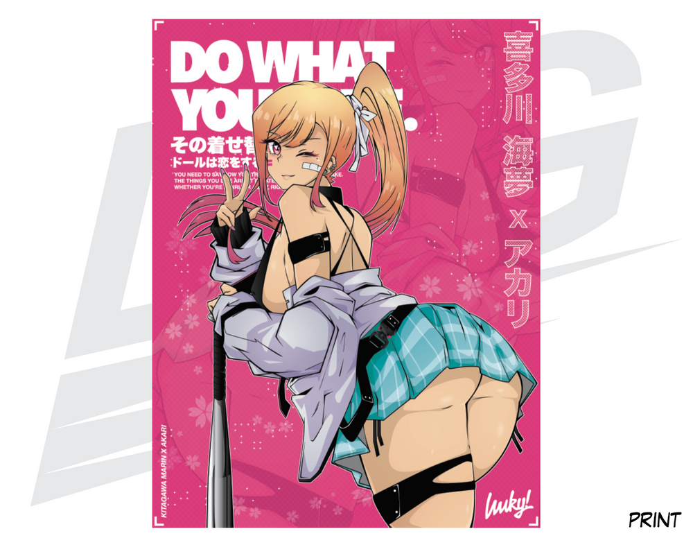 LIMITED EDITION ART PRINT - LOWKEY! "SWW MARIN X AKARI" PRINT