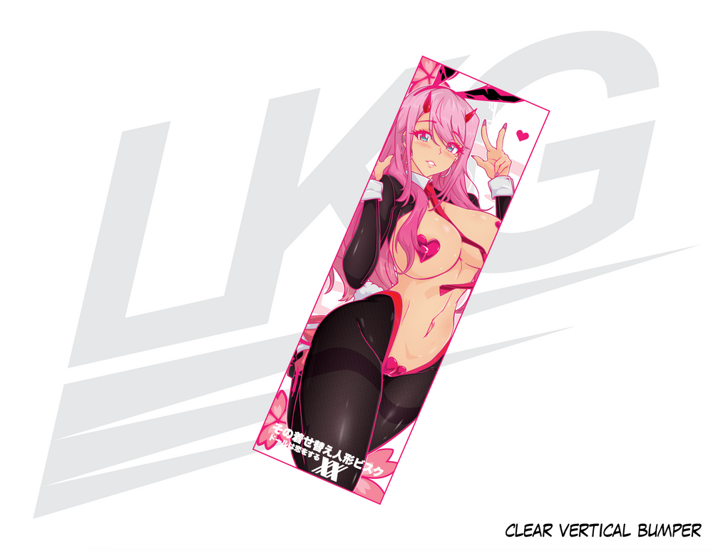 LOWKEY! "MARIN X ZEROTWO" REVERSE BUNNY VERT BUMPER - CLEAR