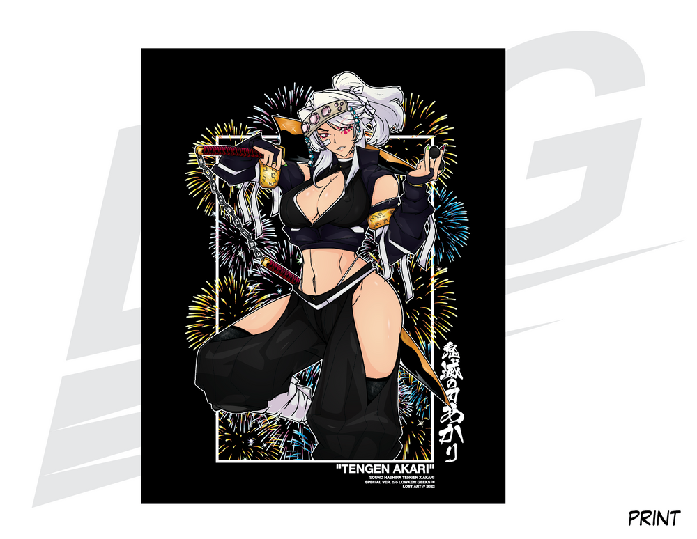 LIMITED EDITION ART PRINT - LOWKEY! "TENGEN AKARI" PRINT