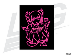 LIMITED EDITION ART PRINT - LOWKEY! "LOVE HOTEL" NEON MARIN PRINT
