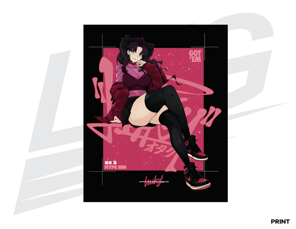 LIMITED EDITION ART PRINT - LOWKEY! "HYPE RIN" PRINT