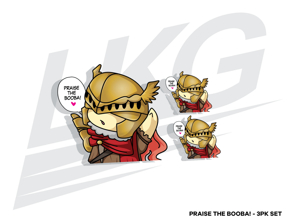 "PRAISE THE BOOBA! - 3 PACK SHEET