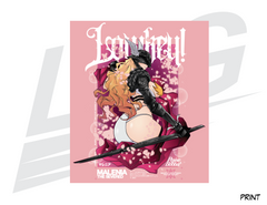 LIMITED EDITION ART PRINT - LOWKEY! "MALENIA X ANGEWOMON" PRINT