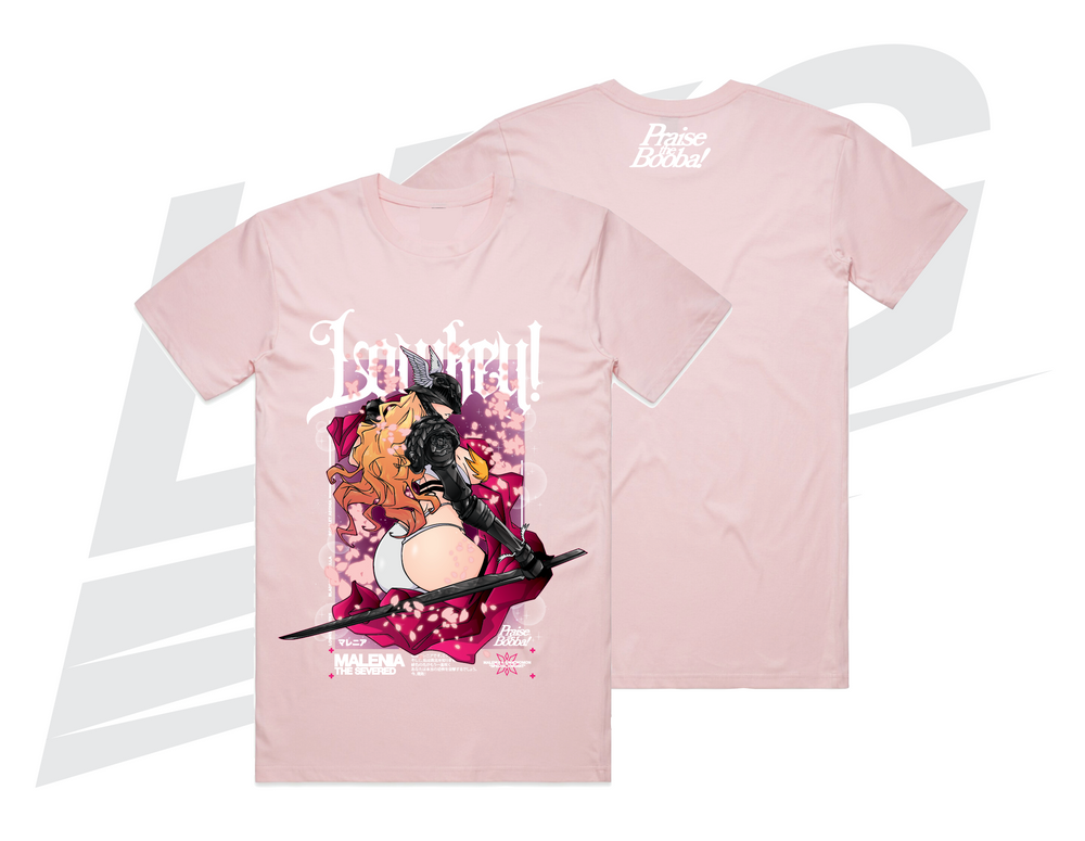 LOWKEY! "MALENIA X ANGEWOMON" TEE - PINK