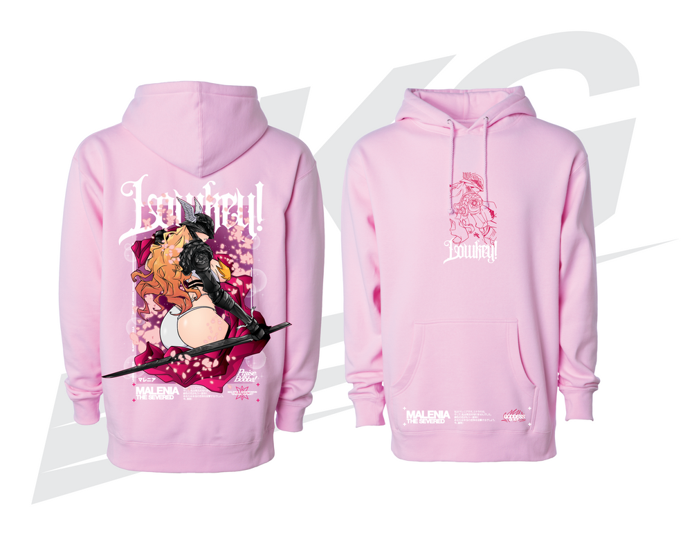 LOWKEY! "MALENIA X ANGEWOMON" HOODIE - PINK