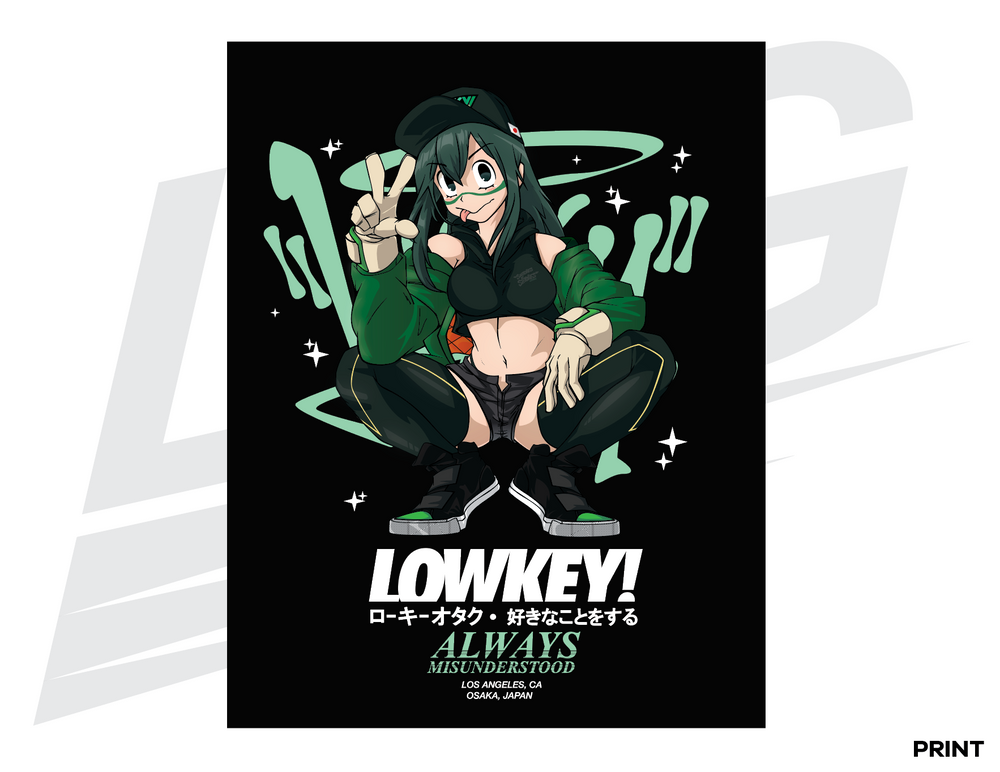 LIMITED EDITION ART PRINT - LOWKEY! "HARDSTYLE FROPPY" V2 PRINT