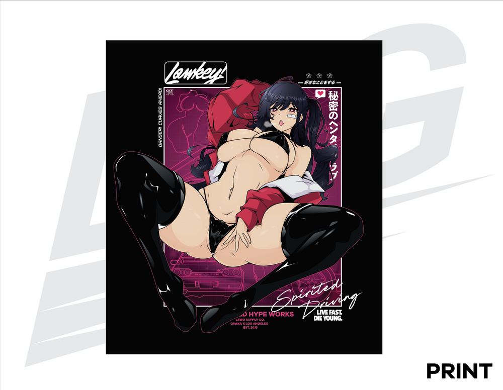 LIMITED EDITION ART PRINT - LOWKEY! "RACE QUEEN TAIHOU" PRINT