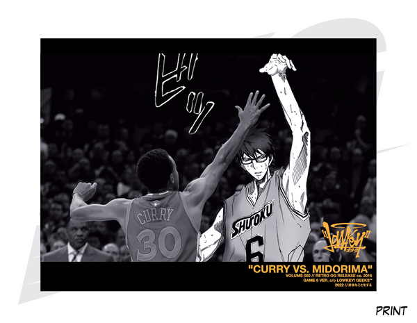 LIMITED EDITION ART PRINT - LOWKEY! "CURRY VS. MIDORIMA" PRINT