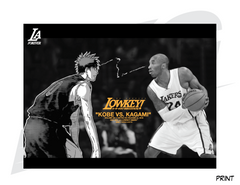 LIMITED EDITION ART PRINT - LOWKEY! "KOBE VS. KAGAMI" PRINT