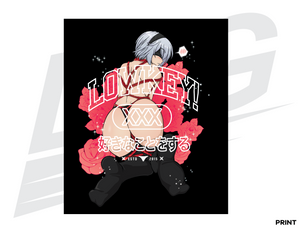 LIMITED EDITION ART PRINT - LOWKEY! ILLUST. "SHIBARI 2B" PRINT