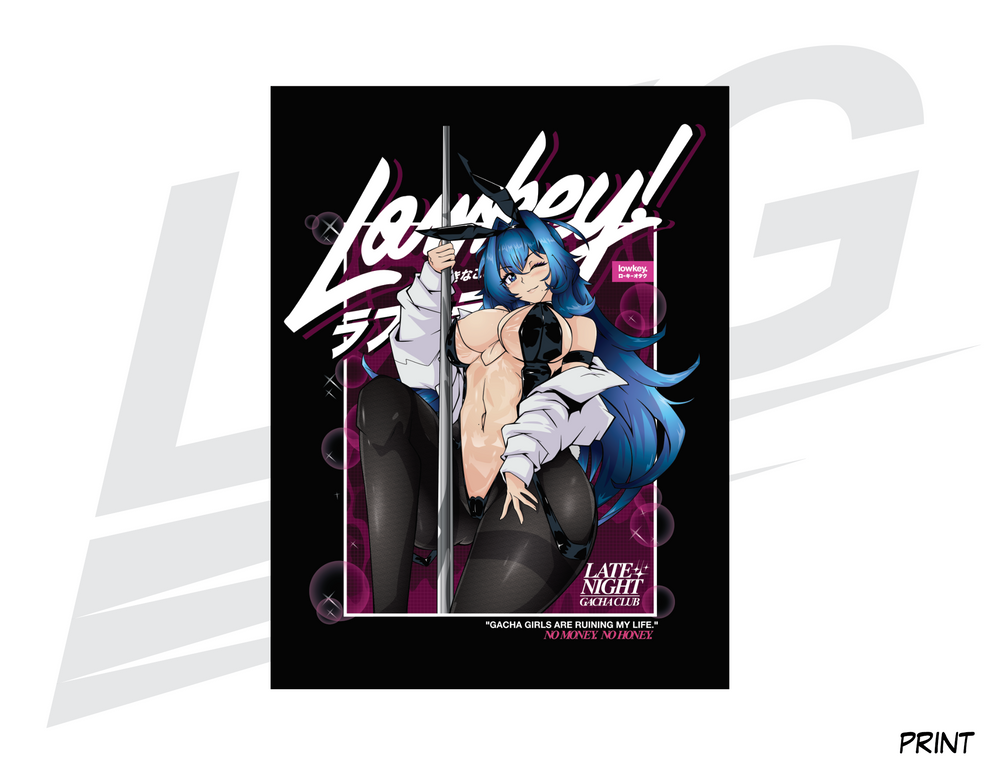 LIMITED EDITION ART PRINT - LOWKEY! "GACHA GIRLS ARE RUINING MY LIFE" PRINT