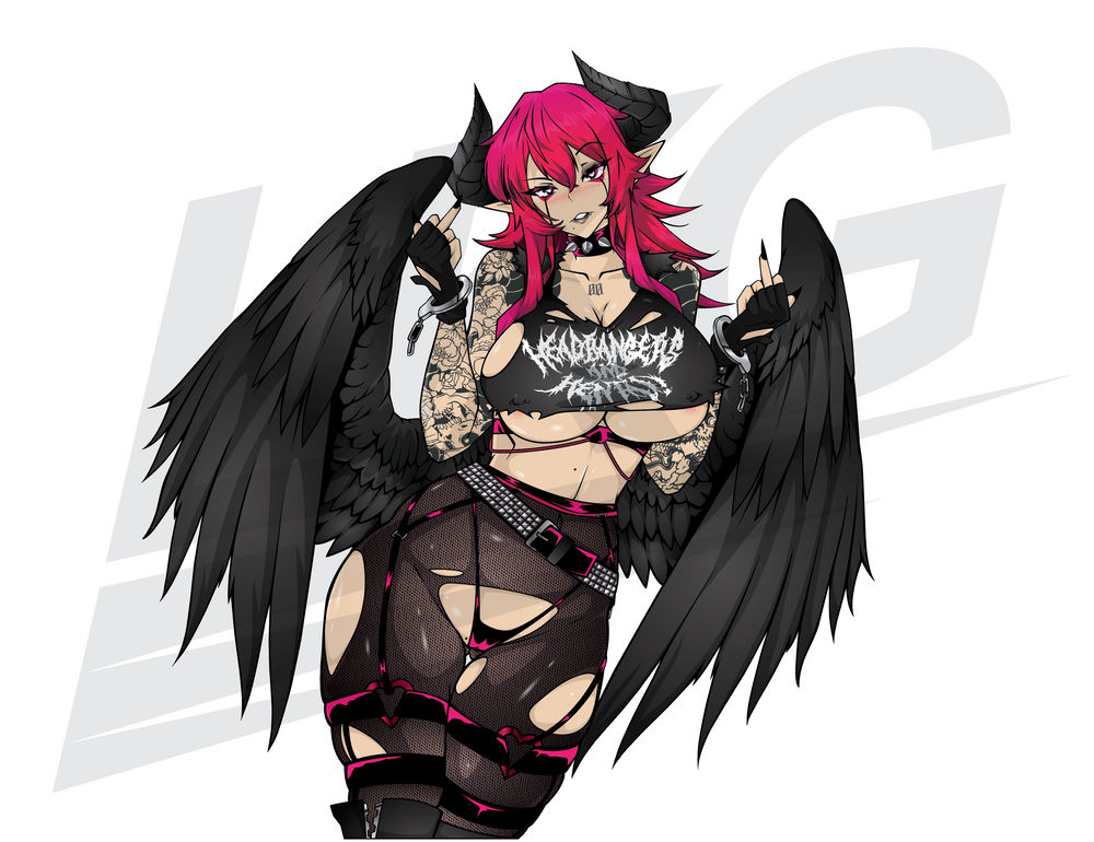 "HEADBANGERS & HENTAI" DIE CUT