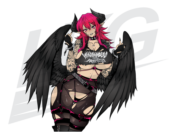 "HEADBANGERS & HENTAI" DIE CUT