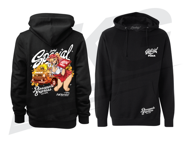 *** ONLY 3 DAYS TO PRE-ORDER!*** ~ LOWKEY! "PINEAPPLE EXPRESS" AKARI HOODIE - BLACK