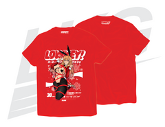LOWKEY! HOLIBAE BUNNY MARIN TEE - RED