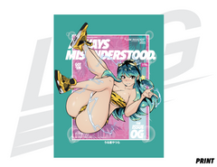 LIMITED EDITION ART PRINT - LOWKEY! "HYPE LUM INVADER" OG PRINT