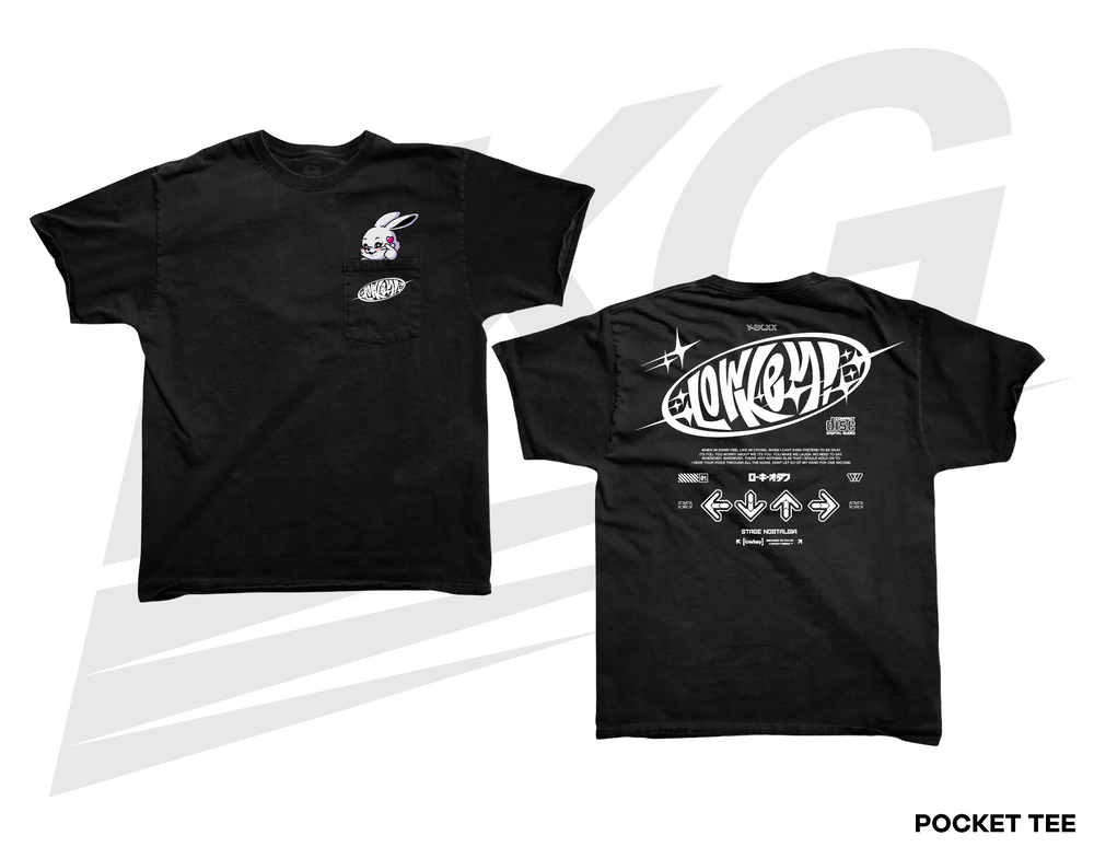 LOWKEY! "NWJNS Y2K" DDR POCKET TEE - PUFF PRINT