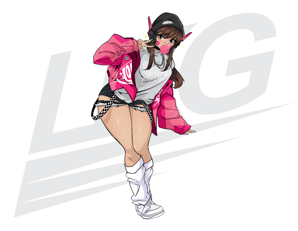 LOWKEY! "OMG D.VA" DIE CUT